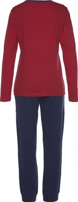 Produktbild von Vivance Dreams Pyjama 2 -teilig rot-navy Größe 32/34