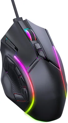 Obrázok produktu pre Herná myš RGB drôtová 12800DPI 12 klávesov Makro definícia Náhradné počítačové príslušenstvo