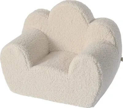 Produktbild von Zayno® Kindersessel "Ella" aus Teddyfell in Wolkenoptik | Beige, Dekoration, Leseplatz, Hergestellt in der Europäischen Union, Lesen, kuschelig
