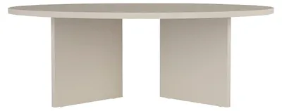 Produktbild von Runder Couchtisch - Beige TOPANIA