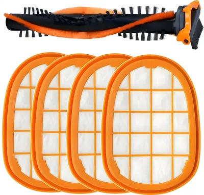 Produktbild von 1x Hauptbürste und 4x Filterset geeignet für Philips SpeedPro Max - Ersatzteilzubehör CP0663 / CP0667.