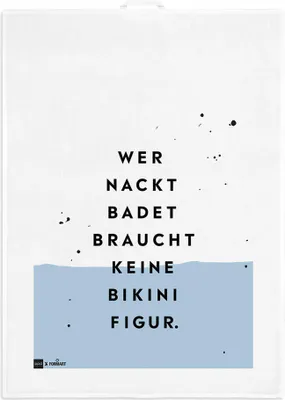 Produktbild von PPD Bikinifigur kitchen towel, Küchenhandtuch, Geschirrtuch, Handtuch, Leinen / Baumwolle, 70 x 50 cm, 185501488