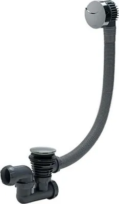 Produktbild von Vollständiger Badewannenauslauf mit Ablauf und Überlauf, Länge 700 mm - Wirquin