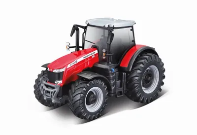 Obrázek produktu pro Bburago 10cm Farm Traktor na setrvačník Massey Ferguson 8740S
