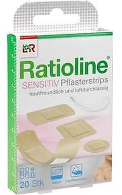 Immagine prodotto di Strisce di cerotto sensibili Ratioline, 20 cerotti