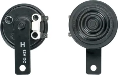 Image de HELLA - Avertisseur - S70 - 12V - 112dB(A) - gamme de fréquence : 420Hz - aigus - couleur du boîtier : noir - connecteur plat - 3AL 922 196-011