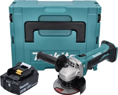 Produktbild von Makita Winkelschleifer DGA 452, 18V, 115mm, 3,0Ah, 1x Akku, Makpac, ohne Ladegerät