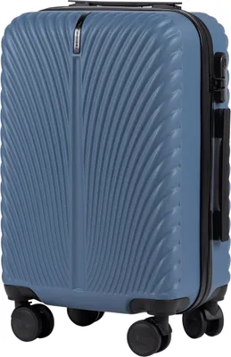 Produktbild von Wings SWAN Kabinentrolley 20" Blau - Leicht & Sicher mit Zahlenschloss