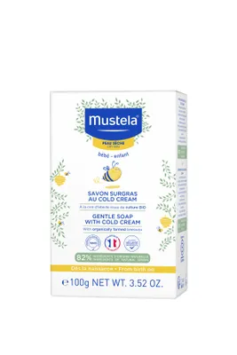 Obrázok produktu pre Mustela jemn mydlo do kpea so studenm krmom, 100 g