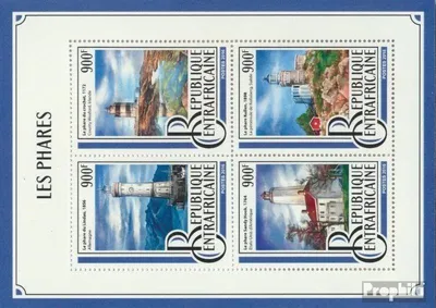 Produktbild von Briefmarken Zentralafrikanische Republik 2016 Mi 6660-6663 Kleinbogen (kompl. Ausgabe) postfrisch Leuchttürme