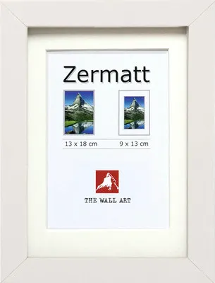 Produktbild von Portraitrahmen MDF Zermatt weiß 13x18 cm