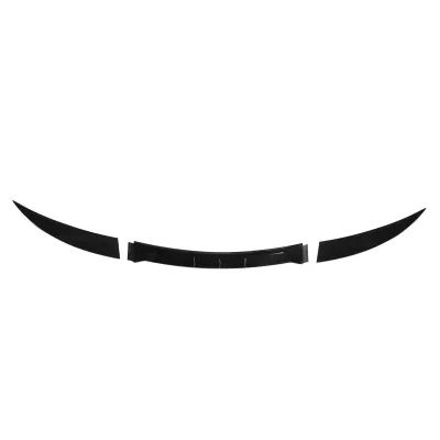 Imagen del producto de 3 alerones traseros para coche, color brillante, de 120 cm, de bajo ruido, ligeros y resistentes a los golpes, universales para vehículos tipo A (con puntos de fijación convexos)