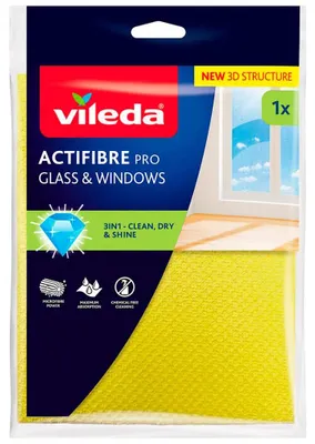 Image de Chiffon De Nettoyage De Vitres Actifibre Pro, 32 X 34,5 Cm