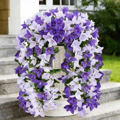Imagen del producto de Flores de buganvilla artificiales, resistentes a los rayos UV, paquete de 2 unidades, ideales para balcones y terrazas