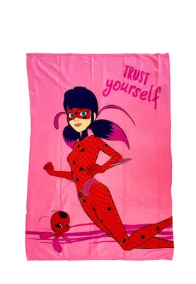 Produktbild von Miraculous Ladybug Decke für Mädchen Fleece-Decke Kinder 130 x 170 cm