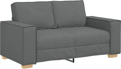 Produktbild von vidaXL 2-Sitzer Sofa Dunkelgrau 120 cm Stoff