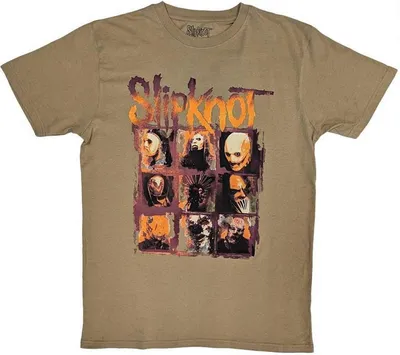 Image de Slipknot - "The End, So Far" T-shirt imprimé au dos pour homme/femme unie RO9354 (S) (Tan Brown)