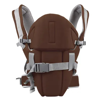 Produktbild von Multifunktional Ergonomisch Babytrage mit Verstellbarer Sitz für Neugeborene von 3-12 Monate (3,5 bis 13 kg), Braun