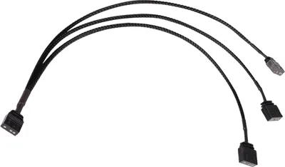 Produktbild von Alphacool 18708, RGB-Splitterkabel, Kunststoff, Schwarz, 3-polig, 300 mm, 1 Stück(e)
