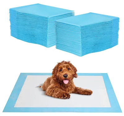 Produktbild von Puppy-Unterlagen 40 Stück - 60 x 60 cm - Einweg - Leckfrei - 5-lagiges Design - Schnell trocknende Oberfläche - Sicher und hautfreundlich - Urinunterlagen