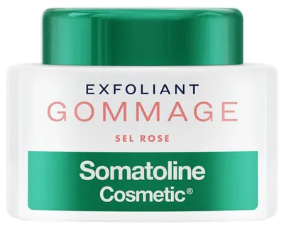 Imagen del producto de Somatoline Cosmetic, Exfoliante corporal con sal rosa, piel sensible, iluminador, hidratante, renovador, envase de 350 g, 1 unidad