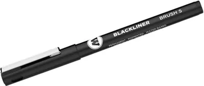 Produktbild von Blackliner Brush S 1-2mm schwarz Packung mit 6 Stück