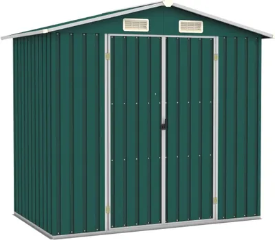 Produktbild von "2026 Aktion"Gerätehaus - elegantes Design - Geräteschuppen/Gartenschrank - Grün 205x129x183cm Verzinkter Stahl Promotion539414 - Geräteschuppen