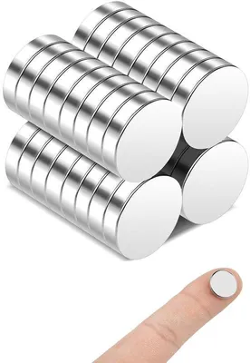 Produktbild von 30 kleine starke Neodym-Magnete 12x3mm für Whiteboard und Knutselarbeiten