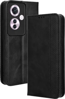 Produktbild von OPPO Reno11 F 5G Hülle - Coverup Vintage Style Klapphülle - Schwarz
