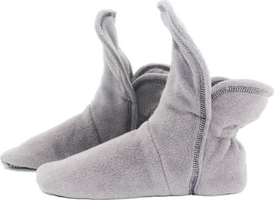 Produktbild von RAIKOU Hausschuhe Damen, Herren aus Micro Fleece 34/37 Charcoal Grau mit ABS und Rutschfester Sohle