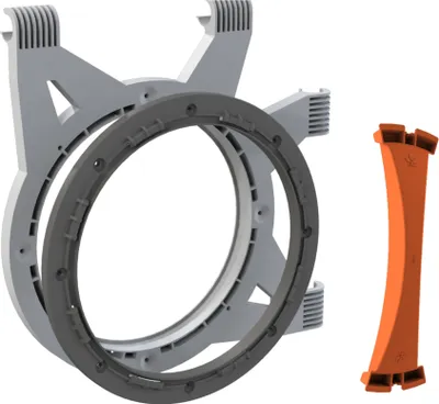 Artikelbild 1 von 'Secret Jardin Ducting Flanch Kit für ø 25 mm Stangen'