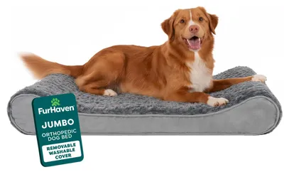 Productafbeelding van Furhaven orthopedisch hondenbed voor grote honden, met een afneembare, wasbare hoes