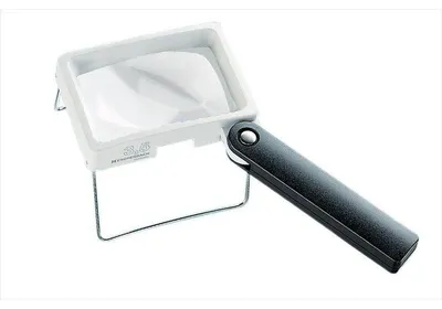 Image de Eschenbach loupe combiPLUS, 75x50 mm, grossissement 3,5x, 10 dioptries, avec étui