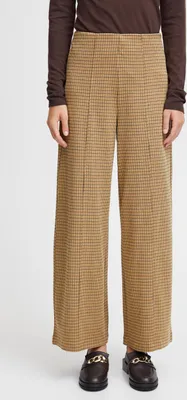 Image de ICHI IHKATE CAMELEON PA2 pantalon femme en tissu stretch coupe étroite