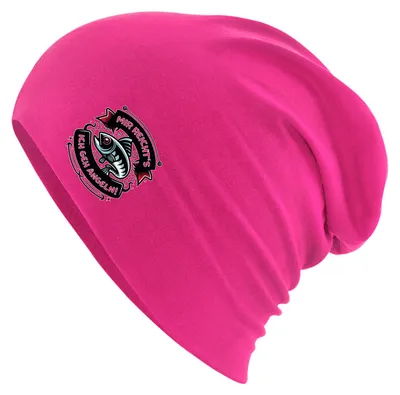 Produktbild von Huuraa Beanie Mir reichts's ich geh angeln Fisch Fuchsia One Size Baumwolle und Elasthan Mütze Geschenkidee