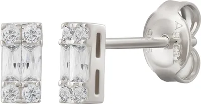 Produktbild von cai Ohrstecker 925 Sterling Silber rhodiniert Zirkonia