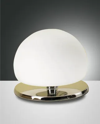 Produktbild von Fabas Luce Tischleuchte Morgana G9 Ø150mm Warmweiß verchromt dimmbar