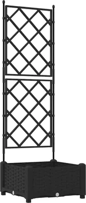 Image de Cache-pot de jardin Noir 40 x 40 x 125,5 cm Plastique
