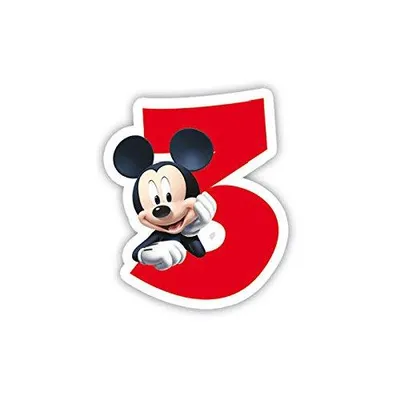 Immagine prodotto di Candele di compleanno numerate di Topolino n. 3