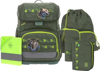 Produktbild von Lässig Schulranzen-Set Light, Unique Jungle green