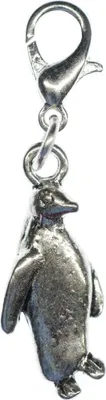 Produktbild von Pinguin Charm Anhänger Bettelarmband Miniblings Charms Antarktis Vogel silber