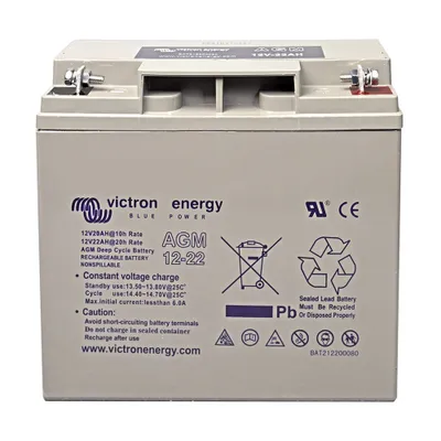 Produktbild von Victron AGM 12V 22Ah Deep Cycle Akku Batterie