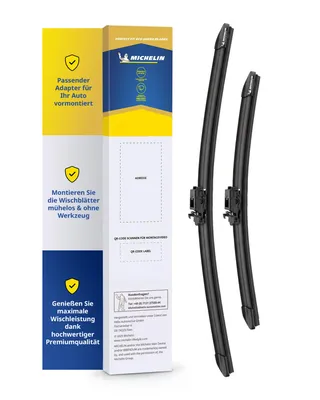 Produktbild von MICHELIN Perfect Fit 235 Scheibenwischer Set | 700/450mm | Gelenkfreie Wischerblätter | Vormontierter Adapter