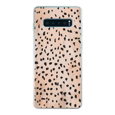 Produktbild von MuchoWow® Handyhülle Schutzhülle Hülle für Samsung Galaxy S10 Lite Polka dots - Schwarz - Marmor Silikon Softcase Handy Hülle - Schutz