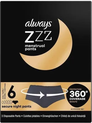 Produktbild von Famanu Menstruationsunterwäsche S/M - 360° Schutz und Komfort für die Nacht