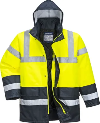 Produktbild von Warnschutz Winterjacke "S466" 300D Industrie Warnschutzkleidung - Portwest Gelb L