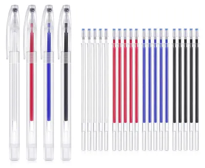 Markierstifte für Stoff, 24 Stück, 4 Farben, hitzeempfindlich