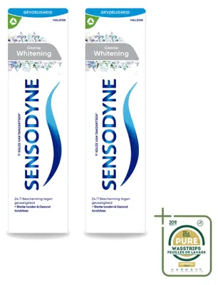 Immagine prodotto di 2 tubetti di dentifricio Sensodyne Gentle Whitening - 75 ml - confezione risparmio - 2 pezzi