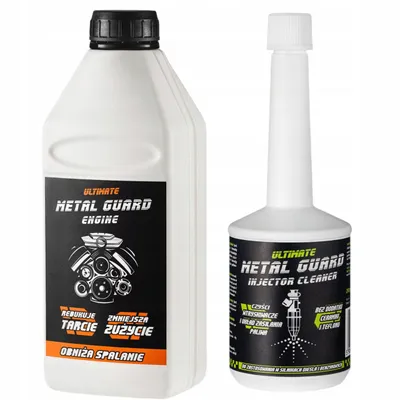 Produktbild von Metal Guard Motoröl Additiv 500 ml + Injector Cleaner 200 ml Set für Benzin Diesel LPG Injektoren DPF Turbo mehr Leistung