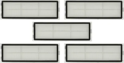 Produktbild von vhbw 5x HEPA-Filter mit Rahmen kompatibel mit Dreame W10, W10 Pro, Z10 Pro Saugroboter - Luftfilter, 15 x 5 x 1,4 cm